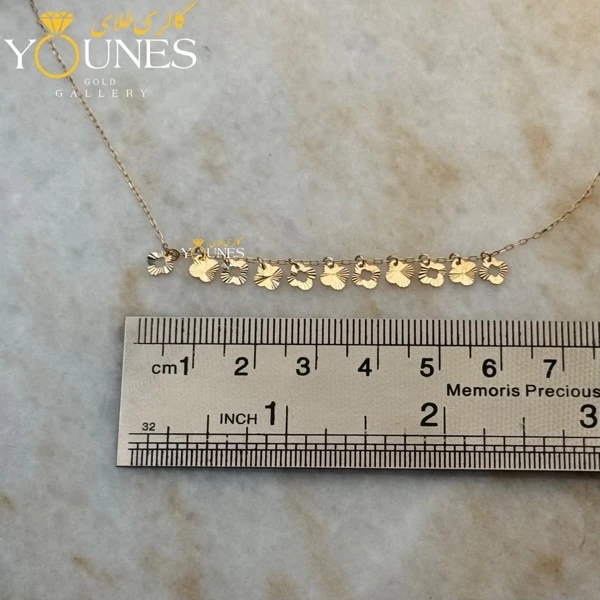 گردنبند طلا ونکلیف تراش دار